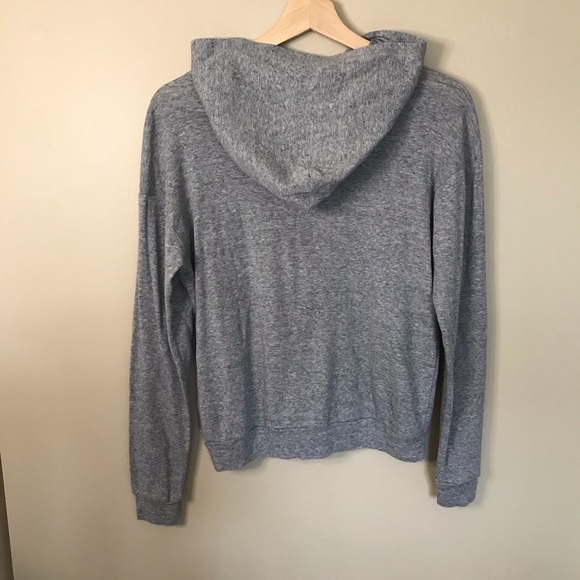 TNA lightweight pullover with hood in light grey - Picture 4 of 7